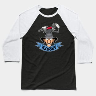 The All-Around Gadget Funny Retro 80's Detective Cartoon Baseball T-Shirt